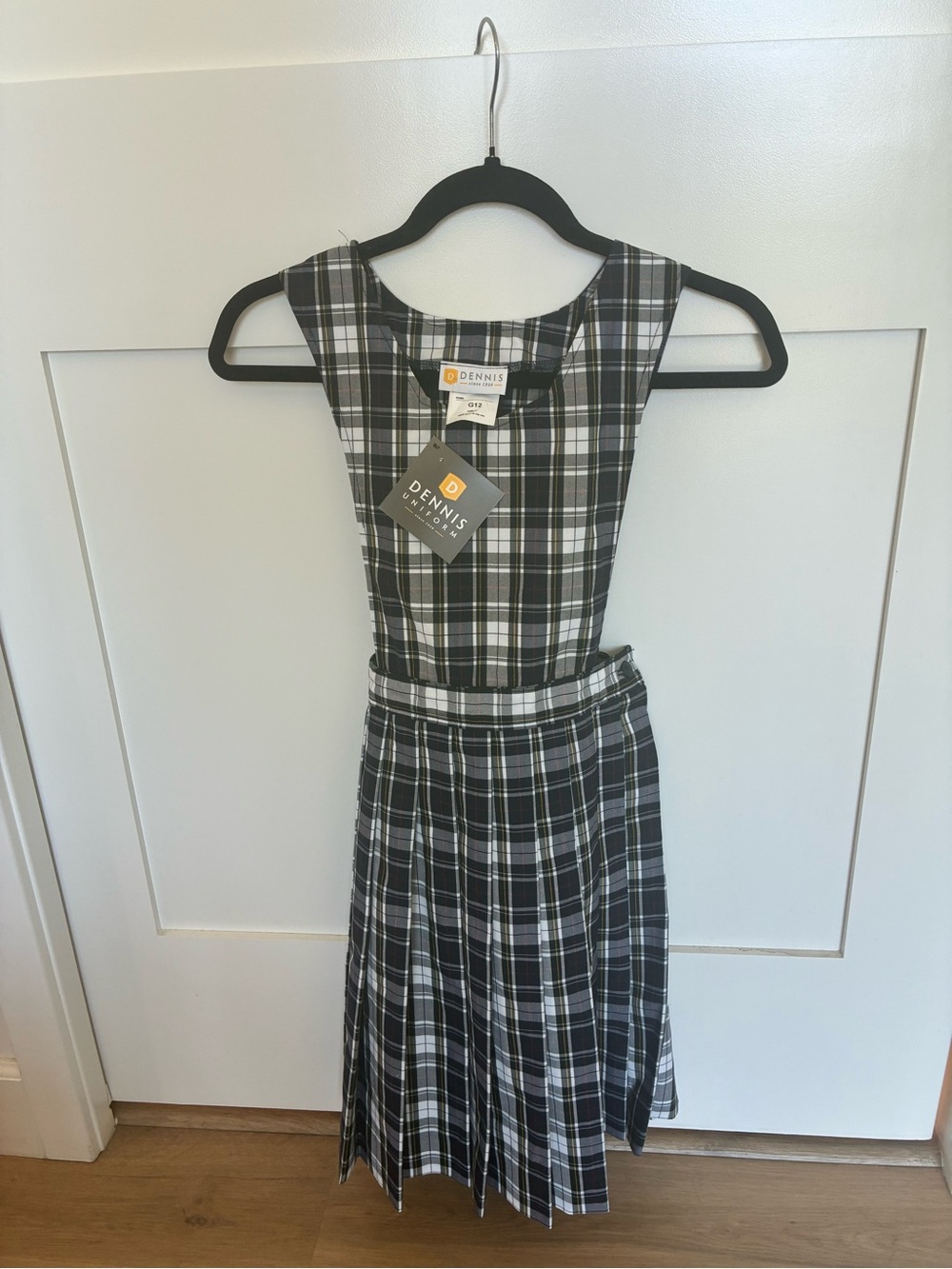 NEW! Girls school uniform, Dennis brand in Marymount plaid.